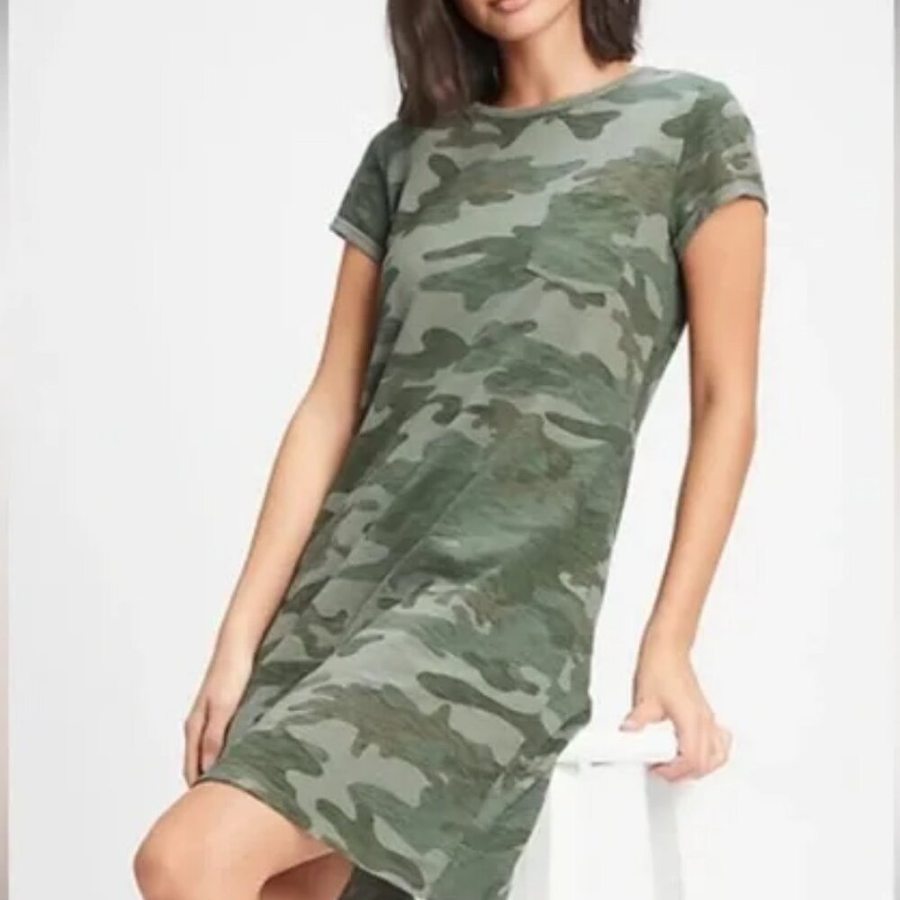 Gap Camo T-shirt Dress - Size L